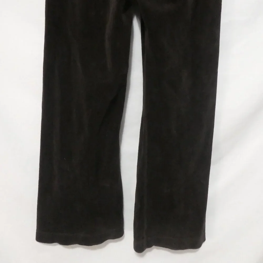 JUICY COUTURE | size 7 | Brown Soft Velour Gold Viva La Juicy Pants - Picture 14 of 16